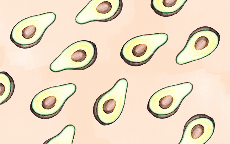 Авокадо узор