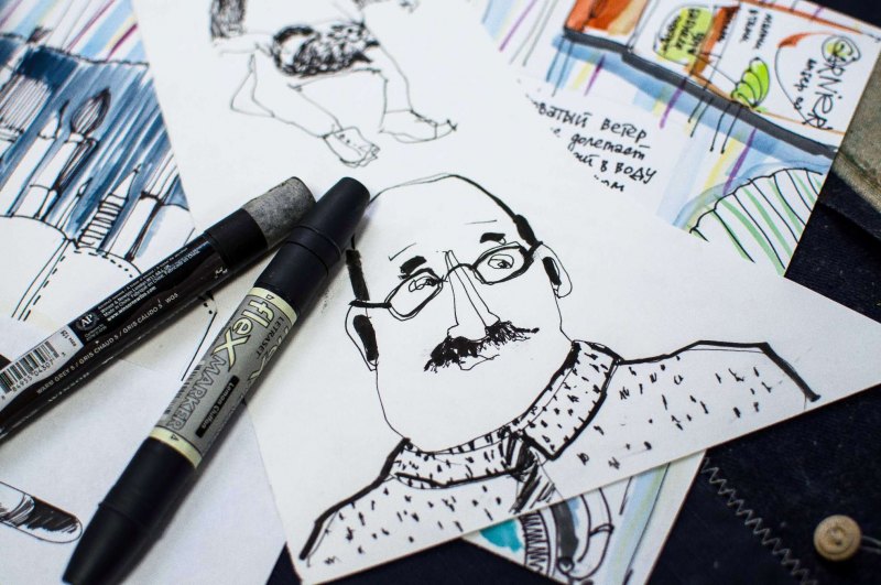 Зарисовки маркерами