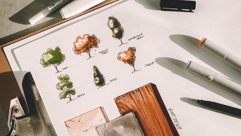 Скетчи маркерами