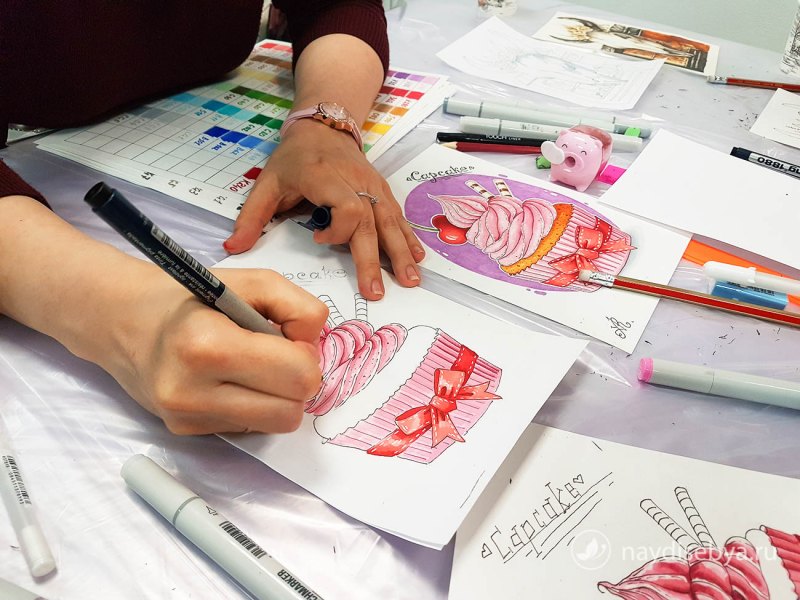 Уроки рисования маркерами