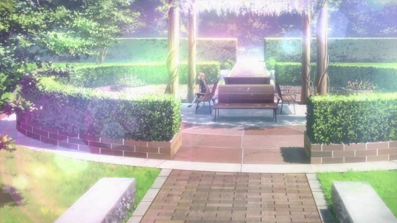 Школа гача лайф фон задний двор