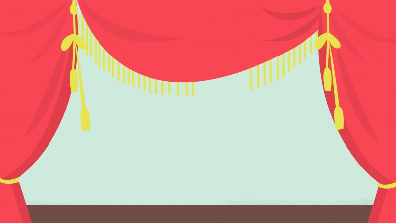 Занавес мультяшный