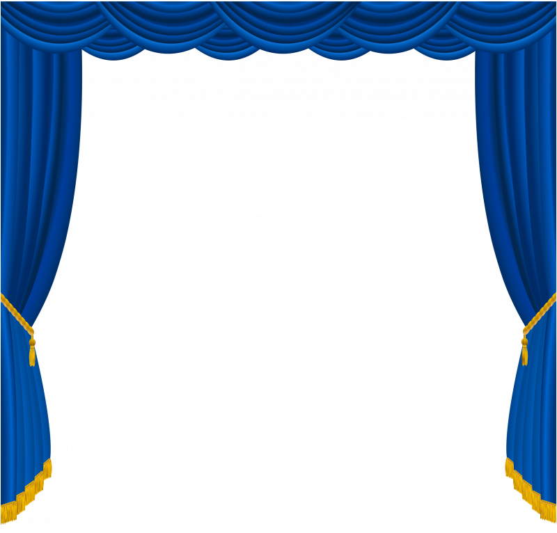 Синие шторы