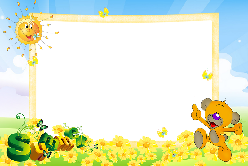 Летняя рамка для детей