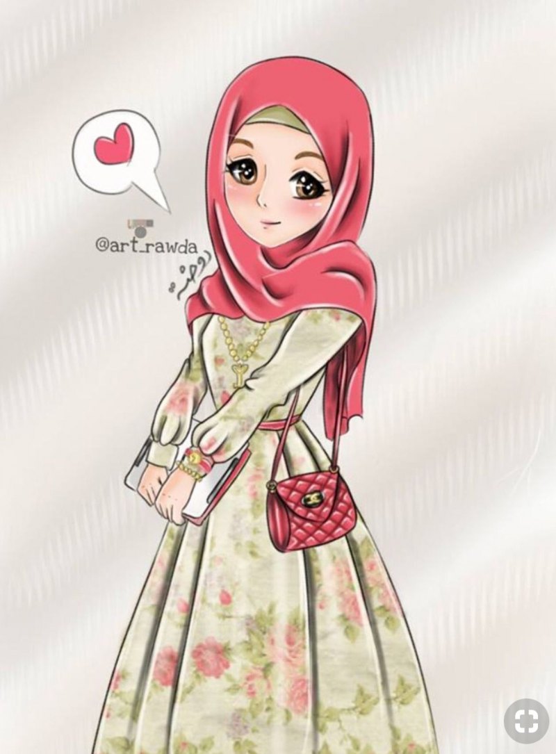 Муслим хиджаб аниме