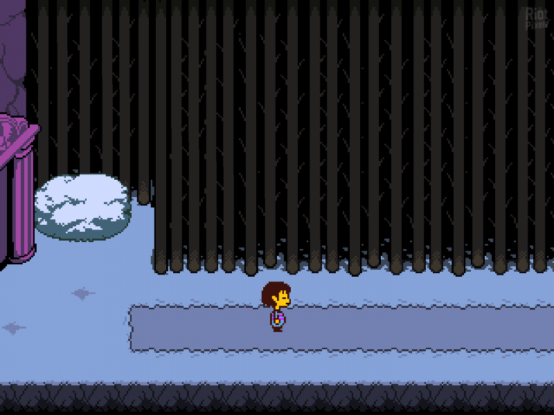 Лес Сноудена Undertale пиксель