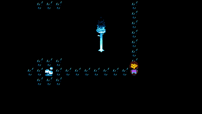 Комнаты со светящимися дорожками Undertale