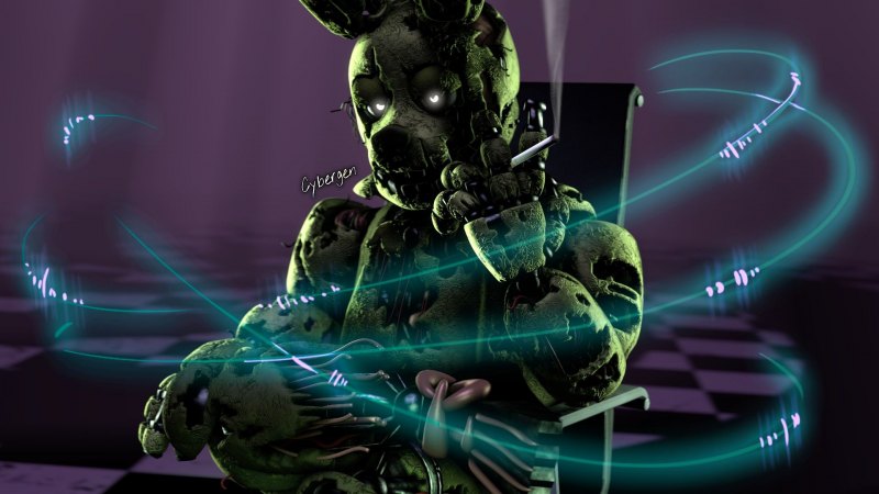 ФНАФ спринг трап арт