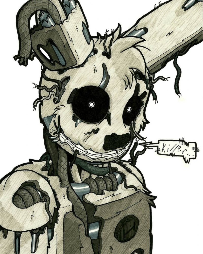 Уильям Афтон ФНАФ СПРИНГТРАП