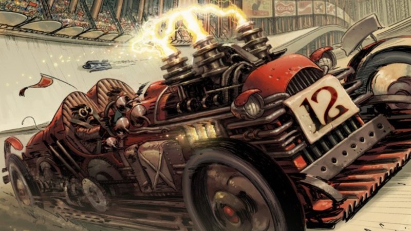 Дизельпанк машины арт