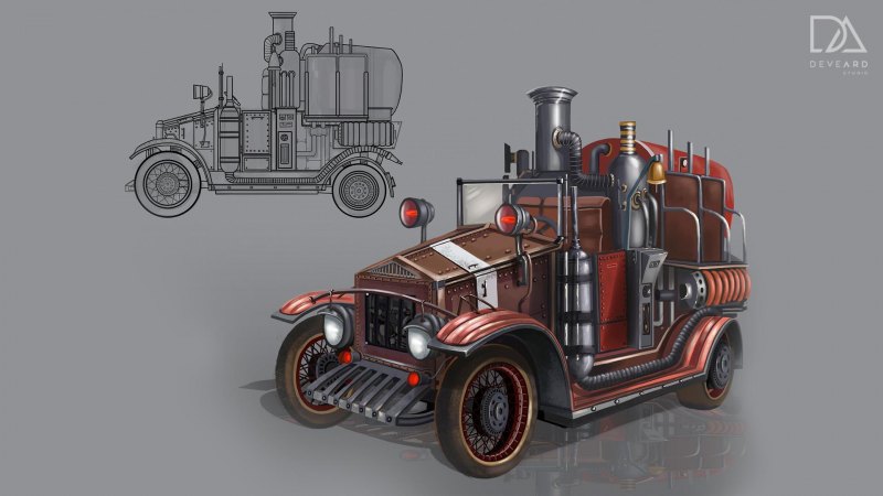 Паропанк машины