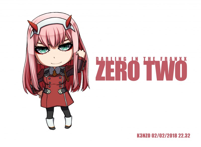 Zero two надпись