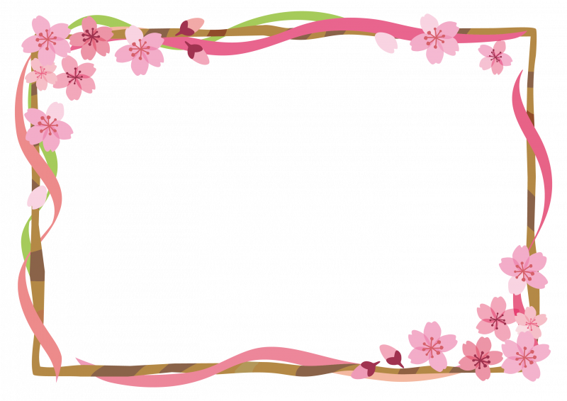 Розовая рамка на прозрачном фоне