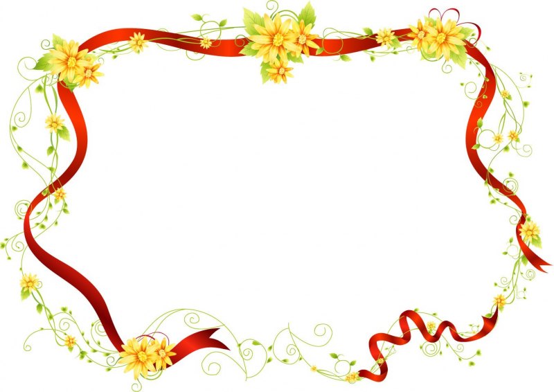 Рамка из цветов