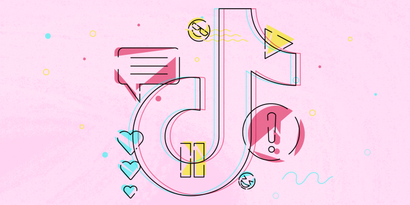 Розовый тик ток