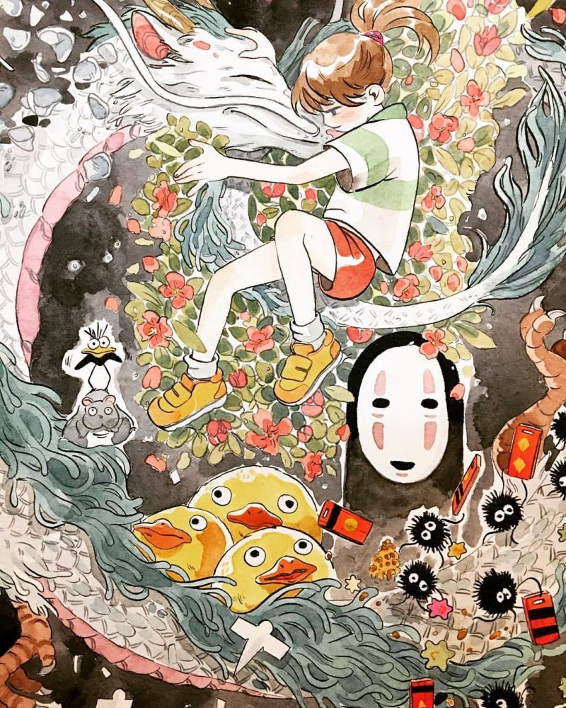 Дети Тихиро и Хаку