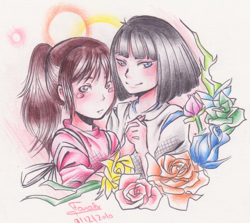 Унесенные призраками Фанарт новый год