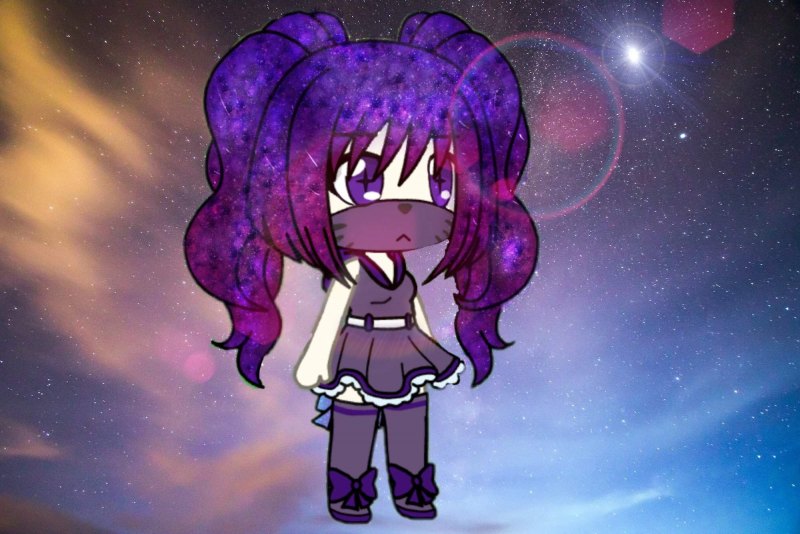 Gacha Life на белом фоне