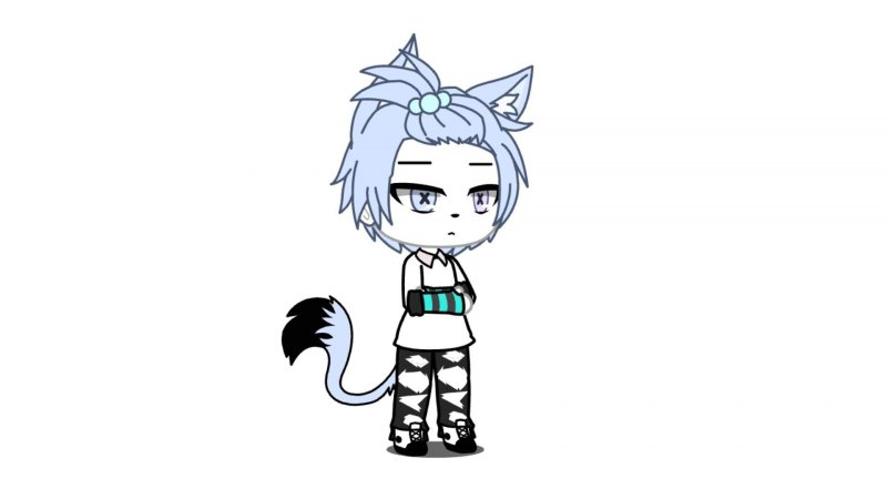 Гача клаб с желтыми волосами