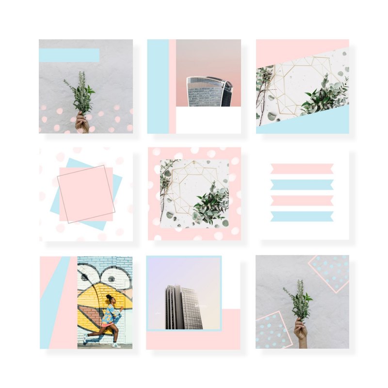 Детский набор шаблонов для инстаграма