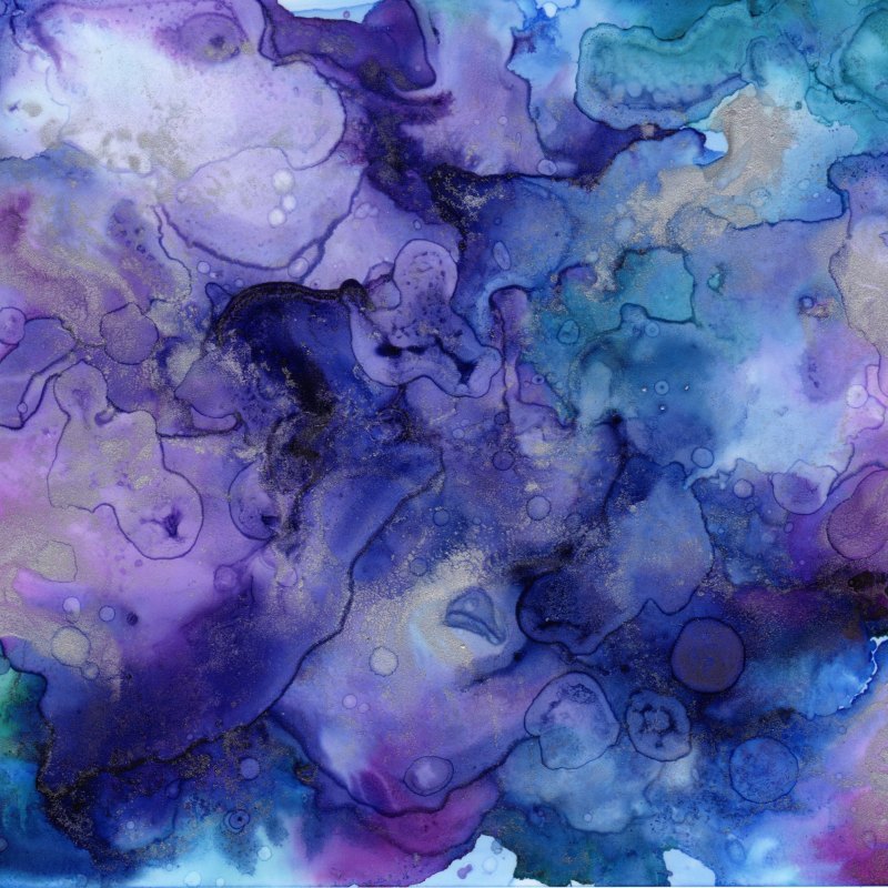 Звездное небо акварелью