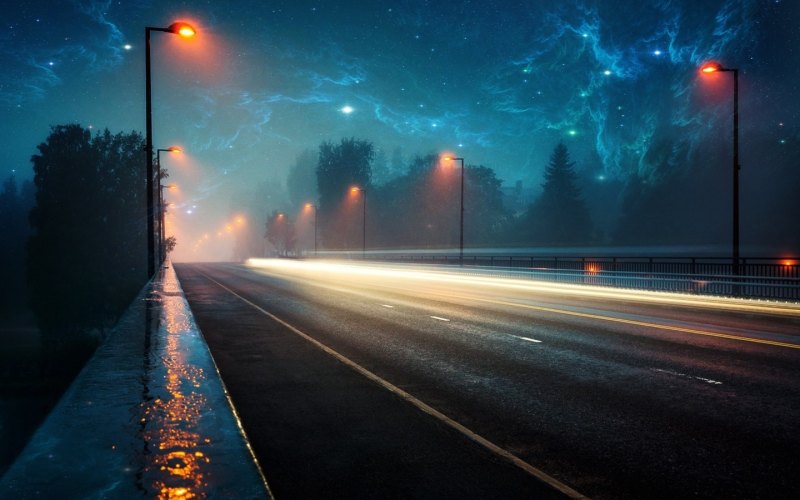 Ночная трасса