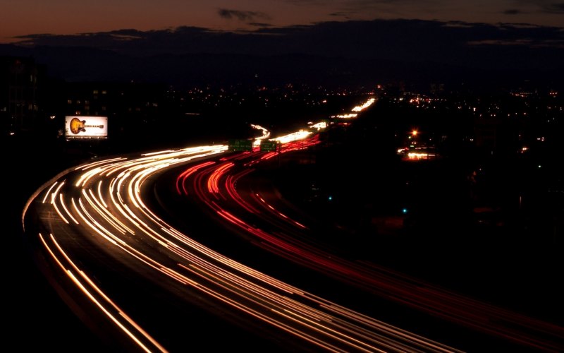 Ночная трасса