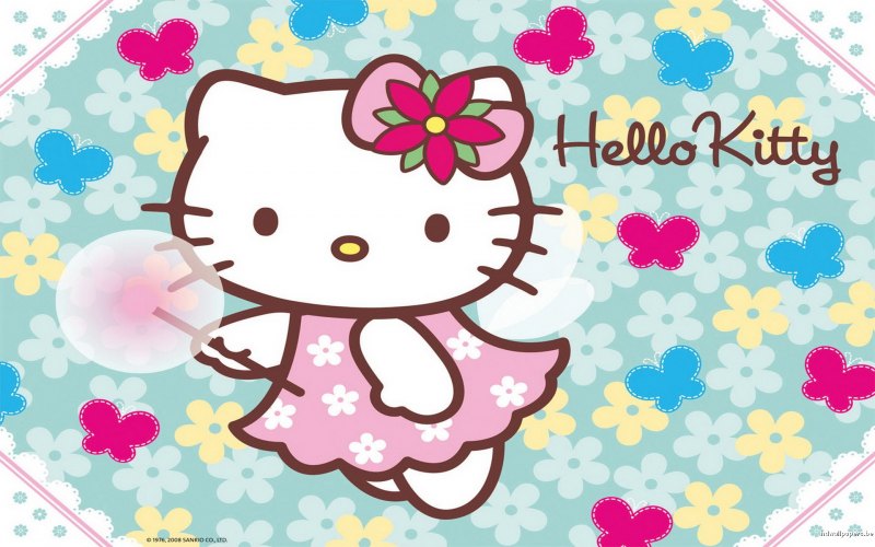 Плакат с hello Kitty kawaii