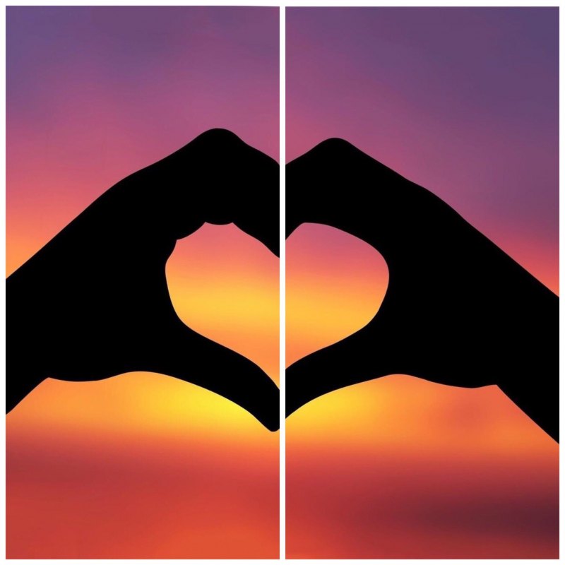 Парное сердечко