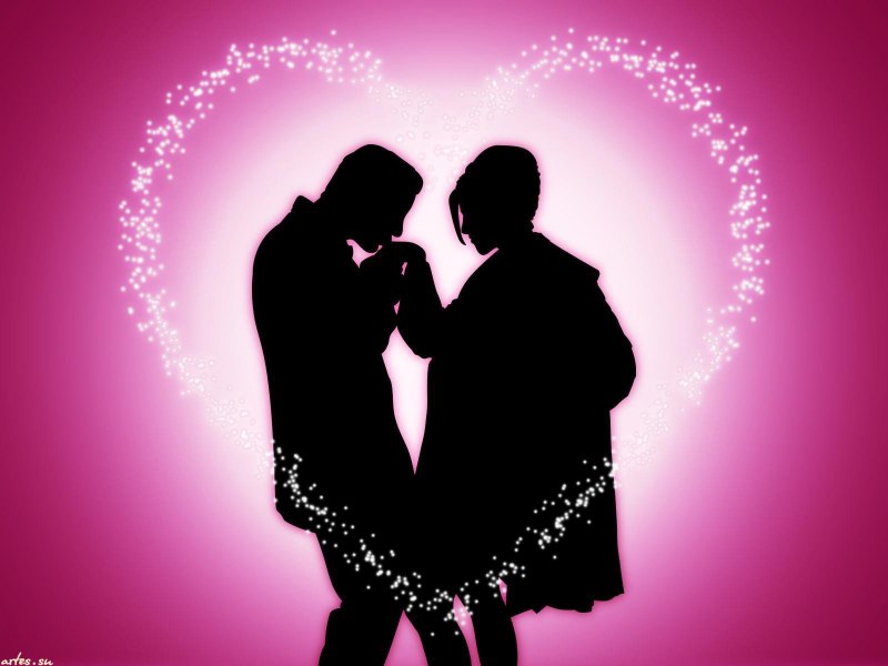 Силуэты ко Дню влюбленных
