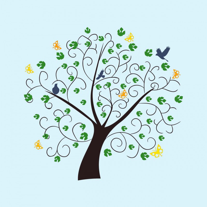 Фон для дерева родового