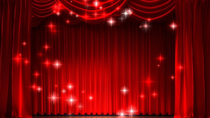 Сцена занавес
