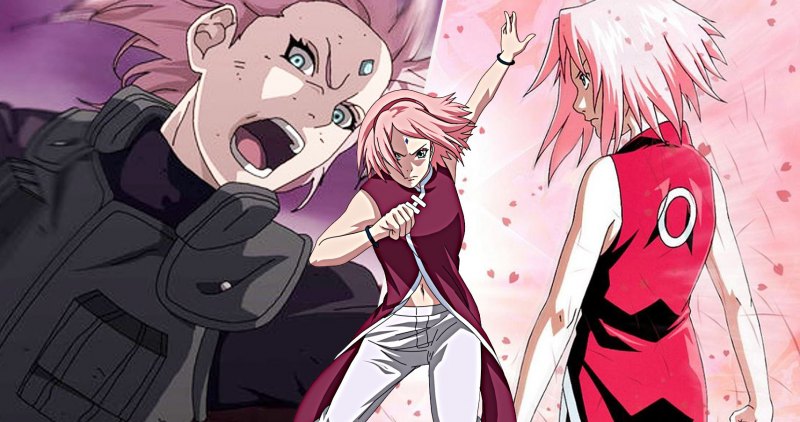 Сакура бьёт землю в Боруто