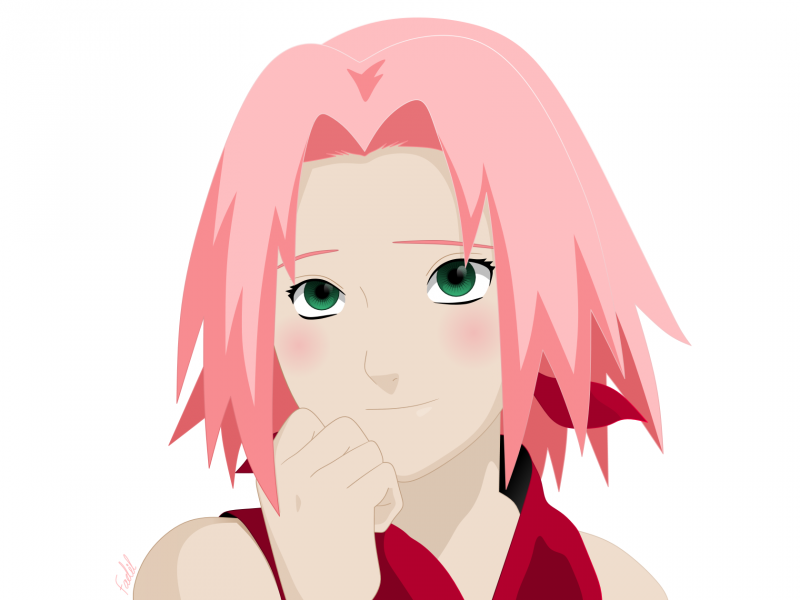 Сакура Харуно с днем рождения рисунок