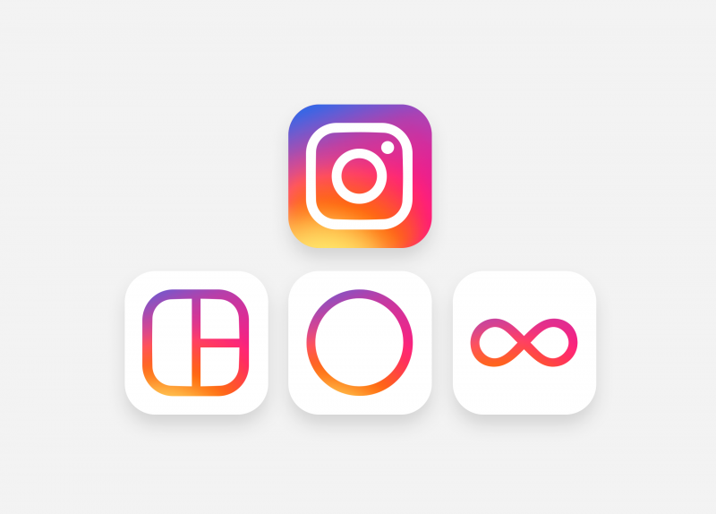 Иконки интерфейса инстаграма