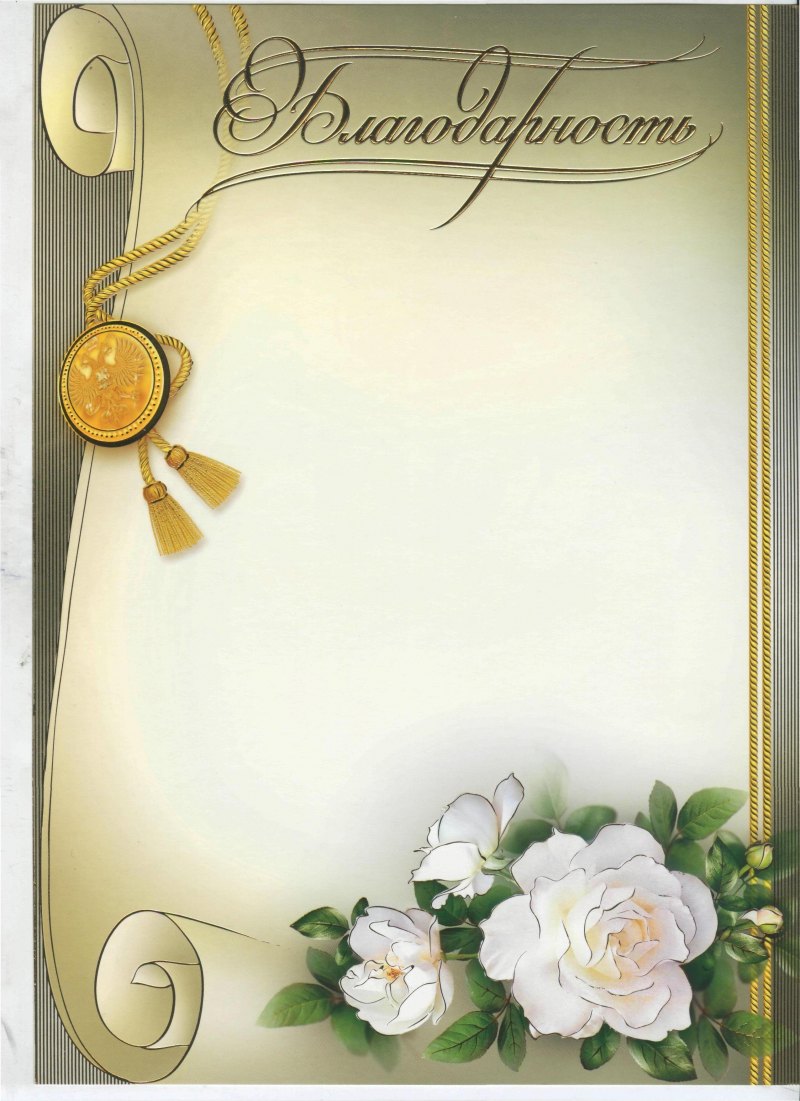 Рамка для благодарственного письма