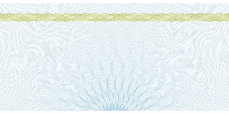 Защитная сетка гильош для документов вектор