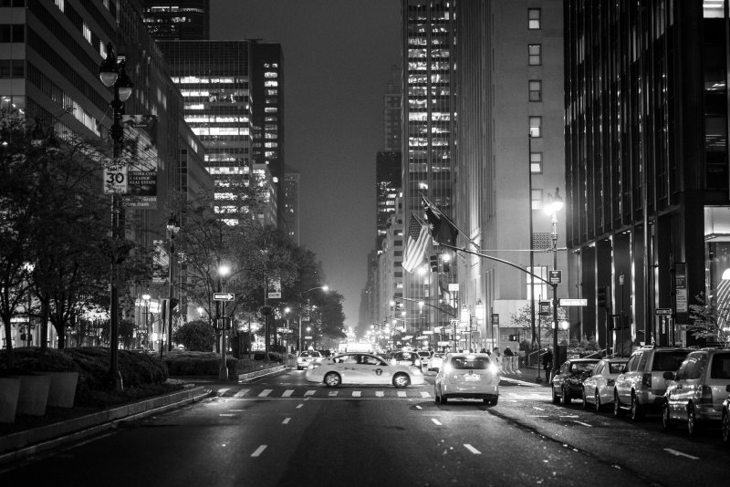 Двойная экспозиция пейзаж и город