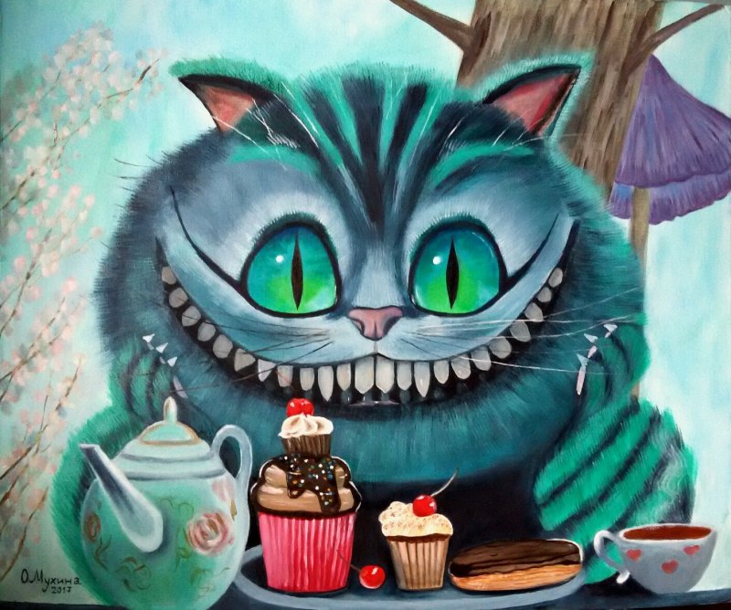 Чеширский кот из Алисы в Зазеркалье