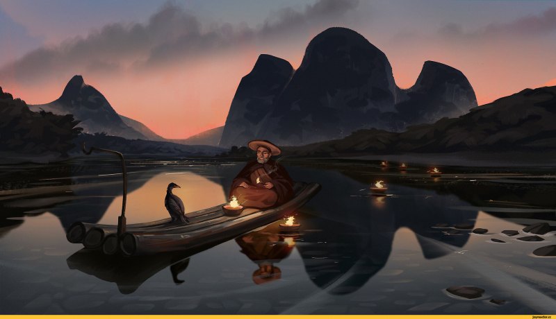 Необычное озеро арт