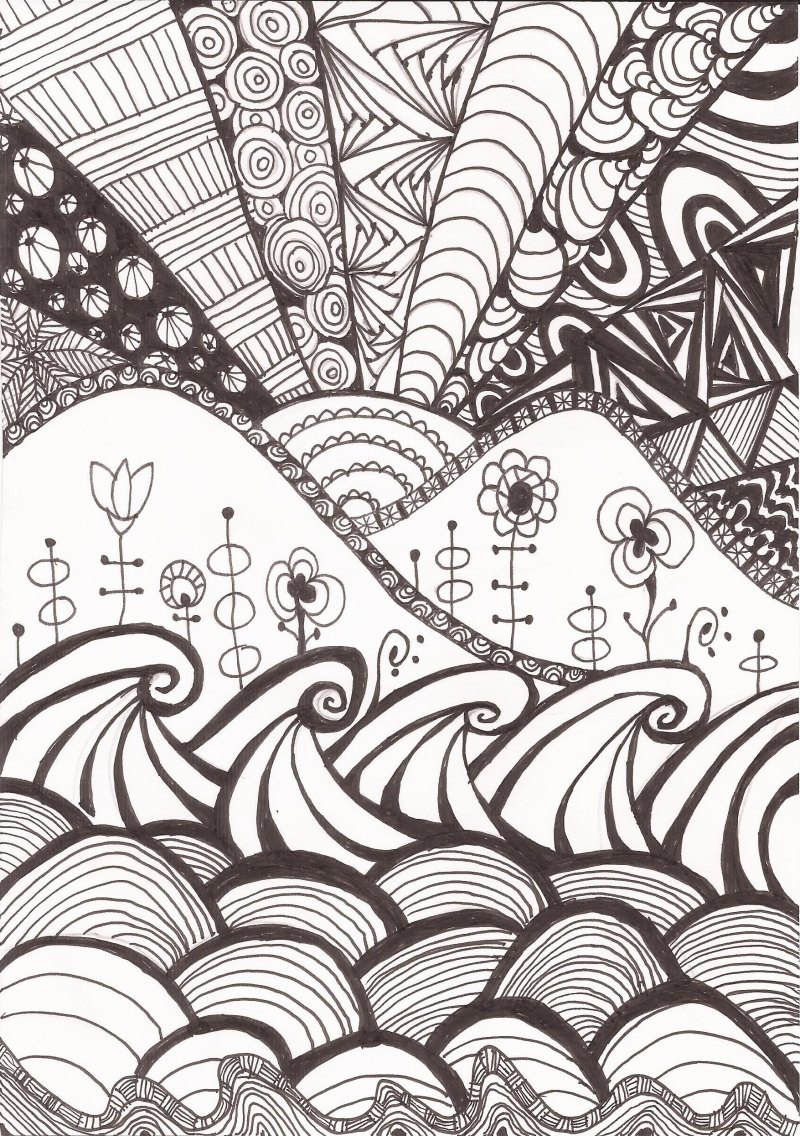 Стиль рисования дудлинг