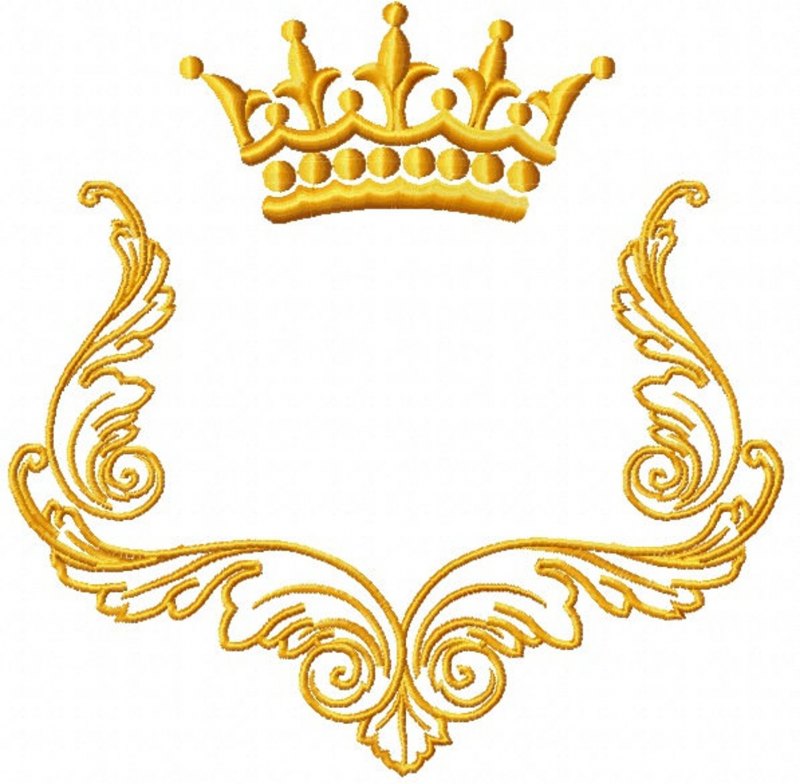 Тату корона с надписью