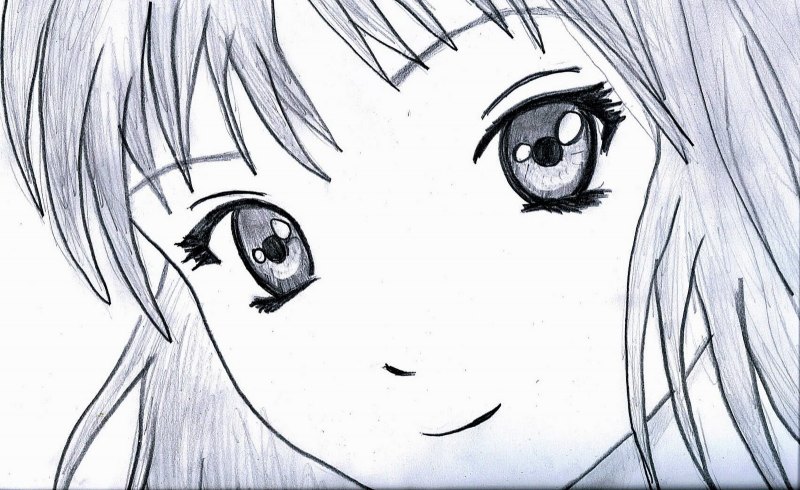 Аниме рисунки карандашом