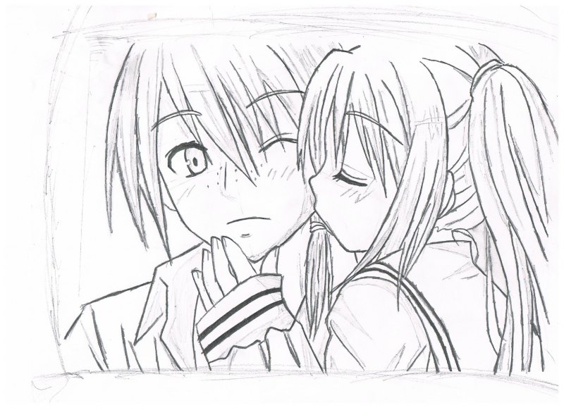Аниме карандашом