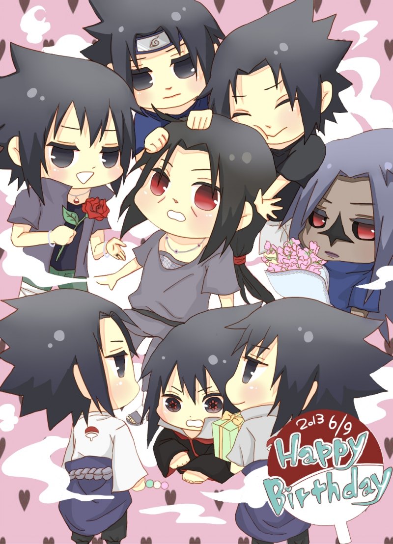 Аниме Наруто маленький Саске и Наруто