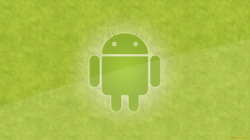 Андроид на черном фоне