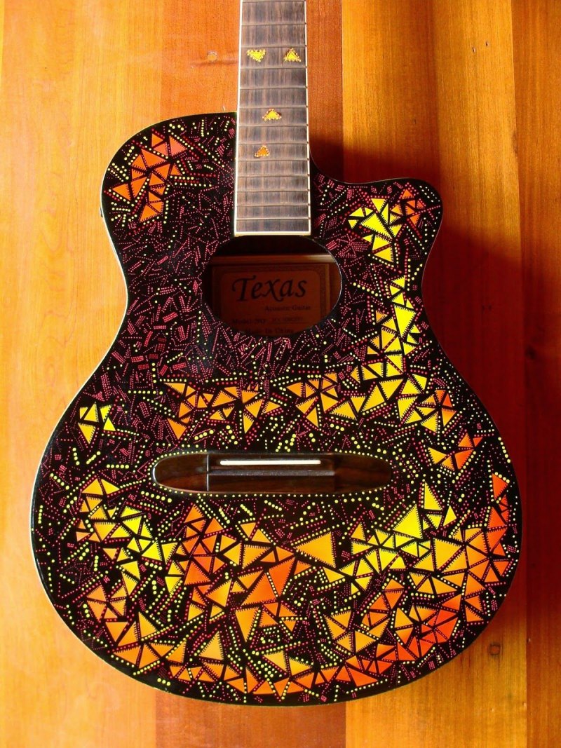Расписная гитара