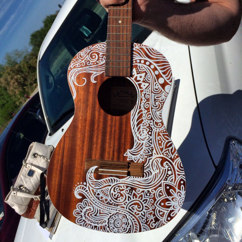 Расписная гитара