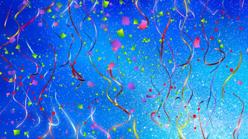 Конфетти и серпантин