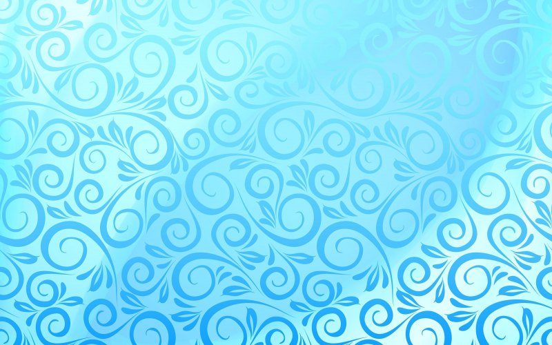 Голубой фон с узорами